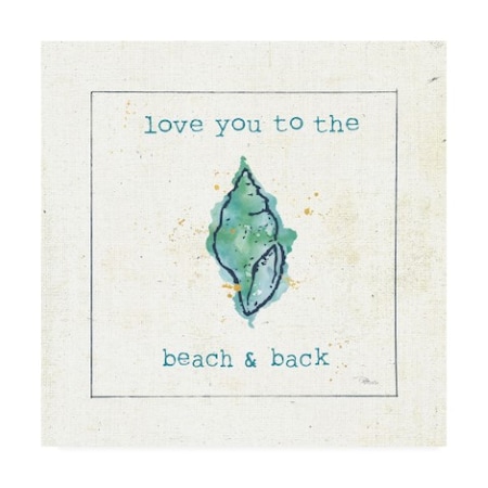 Pela Studio 'Sea Treasures VI - Love You To The Beach And Back' Canvas Art,35x35